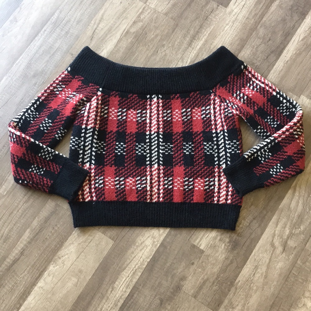 NEW Forever 21 Warm Plaid Sweater